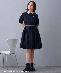BEVERLY HILLS POLO CLUB（ビバリーヒルズポロクラブ）の「【BEVERLY HILLS POLO CLUB】サイドプリーツワンピース（ワンピース）」