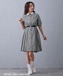 BEVERLY HILLS POLO CLUB（ビバリーヒルズポロクラブ）の「【BEVERLY HILLS POLO CLUB】サイドプリーツワンピース（ワンピース）」