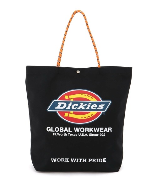 Dickies(ディッキーズ)の「DICKIES LOGO PRINT ROPE TOTE BAG(トートバッグ・メンズ・ホワイト/ブラック/アイボリー/ブラック系2・FREE)」の4枚目の写真