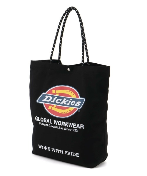 Dickies(ディッキーズ)の「DICKIES LOGO PRINT ROPE TOTE BAG(トートバッグ・メンズ・ホワイト/ブラック/アイボリー/ブラック系2・FREE)」の6枚目の写真
