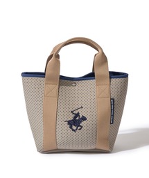 BEVERLY HILLS POLO CLUB（ビバリーヒルズポロクラブ）の「【BEVERLY HILLS POLO CLUB / ビバリーヒルズポロクラブ】パンチングネオプレーンミニトートバッグ（トートバッグ）」