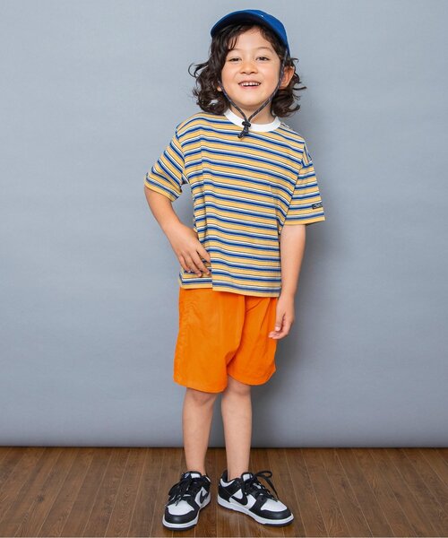 BREEZE(ブリーズ)の「【WEB限定】アクティブワイドハーフパンツ(その他パンツ・キッズ・オレンジ/ライム/ブルー/ベージュ/ブラック・90/100/110/120/130/140/150)」の6枚目の写真
