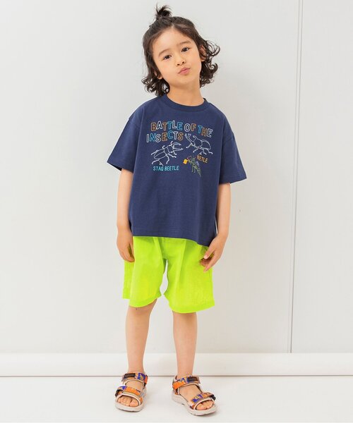 BREEZE(ブリーズ)の「【WEB限定】アクティブワイドハーフパンツ(その他パンツ・キッズ・オレンジ/ライム/ブルー/ベージュ/ブラック・90/100/110/120/130/140/150)」の9枚目の写真