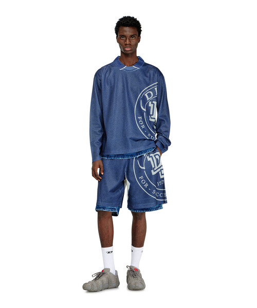 DIESEL(ディーゼル)の「メンズ 長袖ポロシャツ T-OLLIE(ポロシャツ・メンズ・ブルー系その他・LARGE/SMALL)」の2枚目の写真