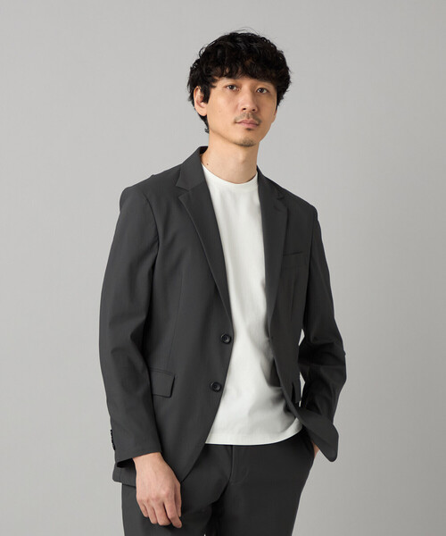 COMME CA MEN(コムサメン)の「【セットアップ対応】福井産 ナイロントリコットジャージー ジャケット(テーラードジャケット・メンズ・グレー・M/L/S)」の5枚目の写真