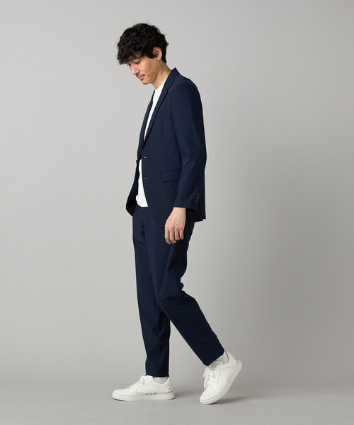 COMME CA MEN(コムサメン)の「【セットアップ対応】福井産 ナイロントリコットジャージー ジャケット(テーラードジャケット・メンズ・グレー・M/L/S)」の7枚目の写真