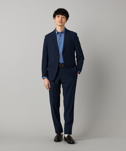 COMME CA MEN(コムサメン)の「【セットアップ対応】福井産 ナイロントリコットジャージー ジャケット(テーラードジャケット・メンズ・グレー・M/L/S)」の9枚目の写真