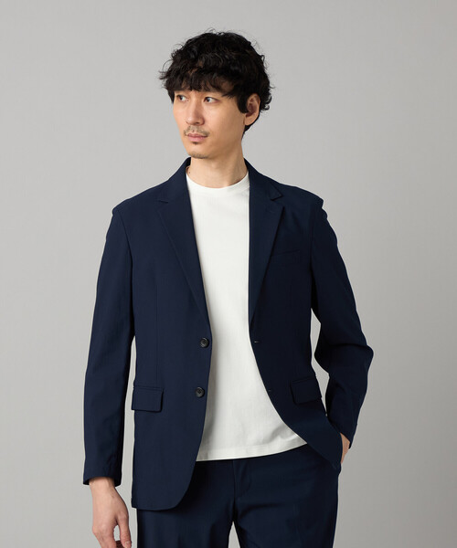 COMME CA MEN(コムサメン)の「【セットアップ対応】福井産 ナイロントリコットジャージー ジャケット(テーラードジャケット・メンズ・グレー・M/L/S)」の12枚目の写真