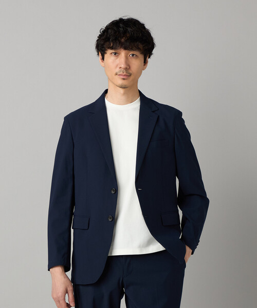 COMME CA MEN(コムサメン)の「【セットアップ対応】福井産 ナイロントリコットジャージー ジャケット(テーラードジャケット・メンズ・グレー・M/L/S)」の14枚目の写真