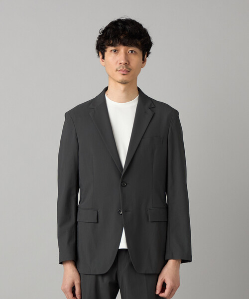 COMME CA MEN(コムサメン)の「【セットアップ対応】福井産 ナイロントリコットジャージー ジャケット(テーラードジャケット・メンズ・グレー・M/L/S)」の15枚目の写真