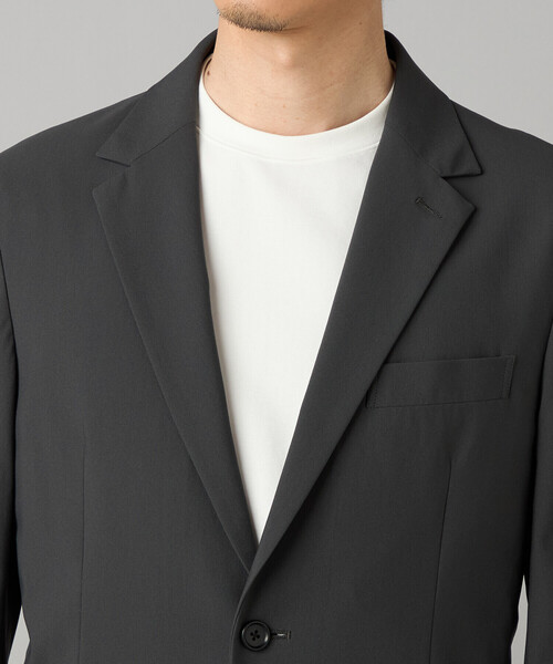 COMME CA MEN(コムサメン)の「【セットアップ対応】福井産 ナイロントリコットジャージー ジャケット(テーラードジャケット・メンズ・グレー・M/L/S)」の18枚目の写真