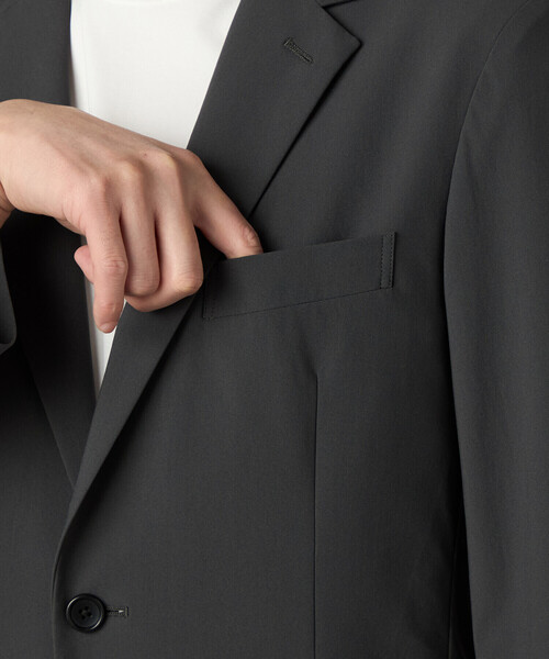 COMME CA MEN(コムサメン)の「【セットアップ対応】福井産 ナイロントリコットジャージー ジャケット(テーラードジャケット・メンズ・グレー・M/L/S)」の19枚目の写真