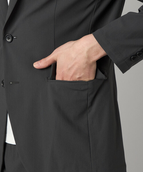 COMME CA MEN(コムサメン)の「【セットアップ対応】福井産 ナイロントリコットジャージー ジャケット(テーラードジャケット・メンズ・グレー・M/L/S)」の21枚目の写真