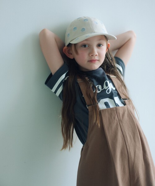 green label relaxing（グリーンレーベルリラクシング）の「【別注】＜LOGAN knitting mills＞ナンバリング Tシャツ / キッズ  120cm-160cm（Tシャツ/カットソー・キッズ・ライトピンク/ダークグレー/コバルトブルー・130cm/120cm/160cm/150cm/140cm）」の2枚目の写真