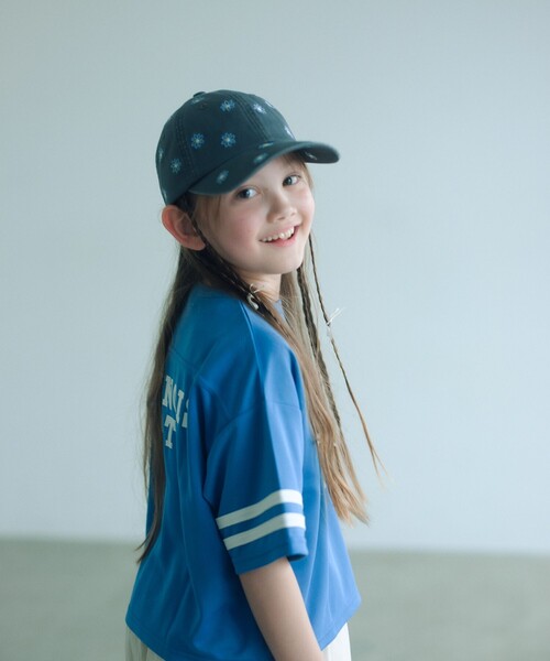 green label relaxing（グリーンレーベルリラクシング）の「【別注】＜LOGAN knitting mills＞ナンバリング Tシャツ / キッズ  120cm-160cm（Tシャツ/カットソー・キッズ・ライトピンク/ダークグレー/コバルトブルー・130cm/120cm/160cm/150cm/140cm）」の9枚目の写真