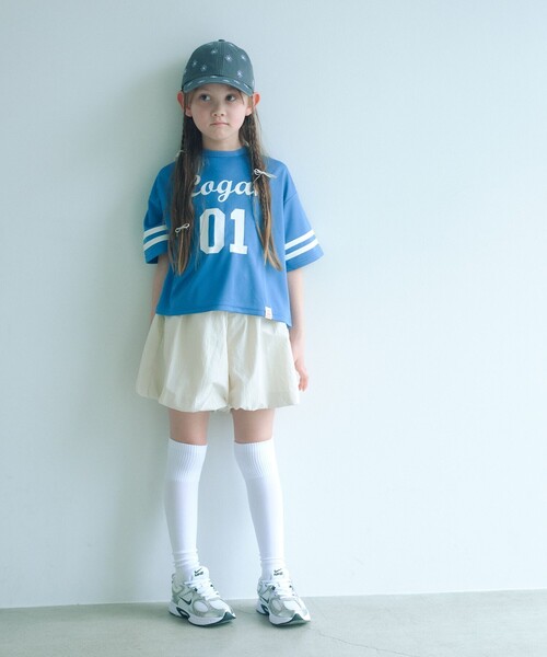 green label relaxing（グリーンレーベルリラクシング）の「【別注】＜LOGAN knitting mills＞ナンバリング Tシャツ / キッズ  120cm-160cm（Tシャツ/カットソー・キッズ・ライトピンク/ダークグレー/コバルトブルー・130cm/120cm/160cm/150cm/140cm）」の11枚目の写真