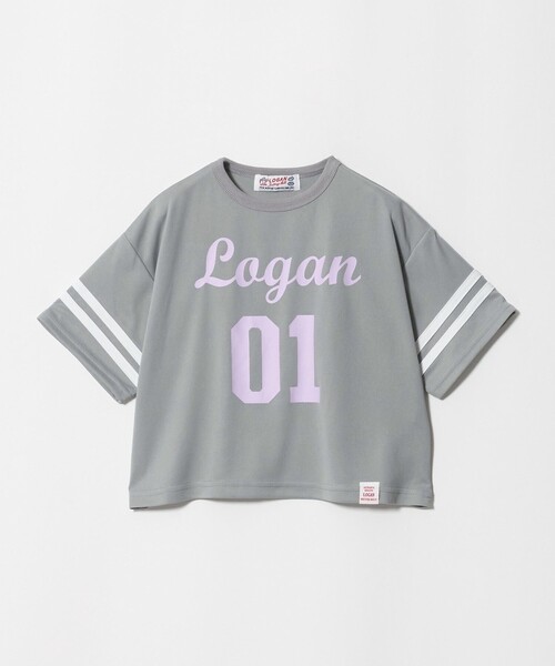green label relaxing(グリーンレーベルリラクシング)の「【別注】<LOGAN knitting mills>ナンバリング Tシャツ / キッズ 120cm-160cm(Tシャツ/カットソー・キッズ・ライトピンク/ダークグレー/コバルトブルー/グレー・130cm/120cm/160cm/150cm/140cm)」の14枚目の写真