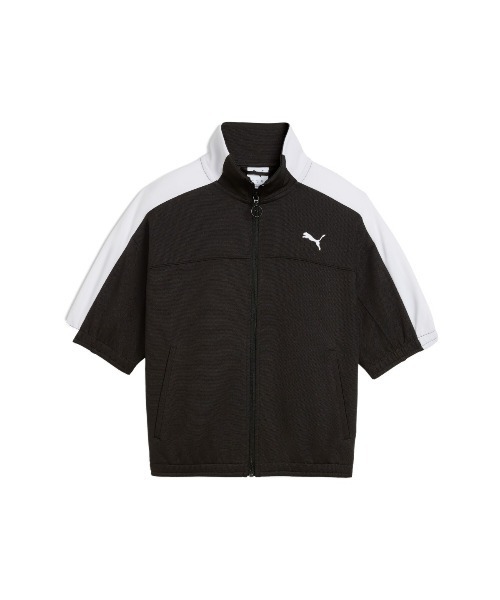 PUMA(プーマ)の「PUMA WNS SHORT SLEEVE TRACK JACKET(プーマ ウィメンズ ショートスリーブ トラックジャケット)(ジャージ・レディース・ブラック系/ブラウン系/ネイビー系・SMALL/MEDIUM/LARGE)」の15枚目の写真