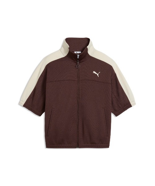 PUMA(プーマ)の「PUMA WNS SHORT SLEEVE TRACK JACKET(プーマ ウィメンズ ショートスリーブ トラックジャケット)(ジャージ・レディース・ブラック系/ブラウン系/ネイビー系・SMALL/MEDIUM/LARGE)」の11枚目の写真