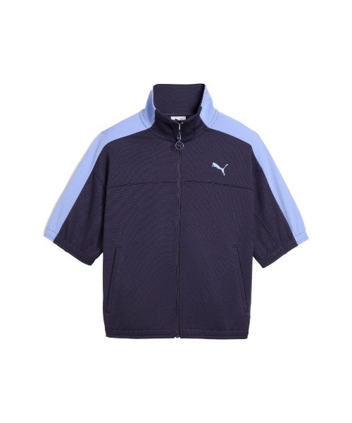 PUMA(プーマ)の「PUMA WNS SHORT SLEEVE TRACK JACKET(プーマ ウィメンズ ショートスリーブ トラックジャケット)(ジャージ・レディース・ブラック系/ブラウン系/ネイビー系・SMALL/MEDIUM/LARGE)」の7枚目の写真