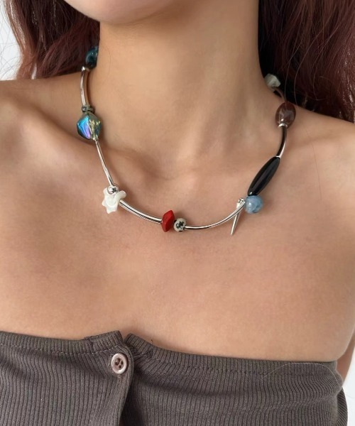 Vipoa(ヴィポア)の「Modern multi beads choker(ネックレス・レディース・シルバー系その他3/シルバー系その他2/シルバー系その他・FREE)」の19枚目の写真