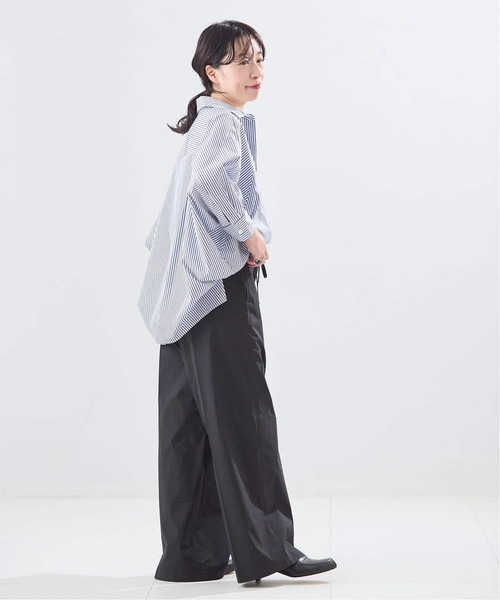 journal standard L'essage（ジャーナルスタンダードレサージュ）の「タイプライターイージーワイドパンツ（その他パンツ・レディース・ライトグレー・40/38/36）」の3枚目の写真