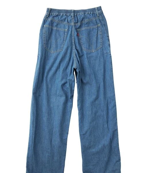 HYSTERIC GLAMOUR（ヒステリックグラマー）の「綿麻デニムタックパンツ（その他パンツ・レディース・ブラック/ライトインディゴブルー・FREE）」の8枚目の写真