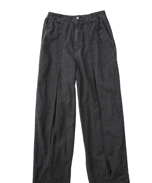 HYSTERIC GLAMOUR（ヒステリックグラマー）の「綿麻デニムタックパンツ（その他パンツ・レディース・ブラック/ライトインディゴブルー・FREE）」の13枚目の写真