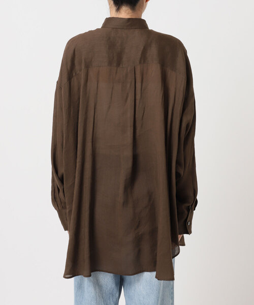 plage(プラージュ)の「RAMIE LYOCELL VOLUME シャツ(シャツ/ブラウス・レディース・ブルー/ベージュ系その他/ブラウン/ホワイト・FREE)」の19枚目の写真