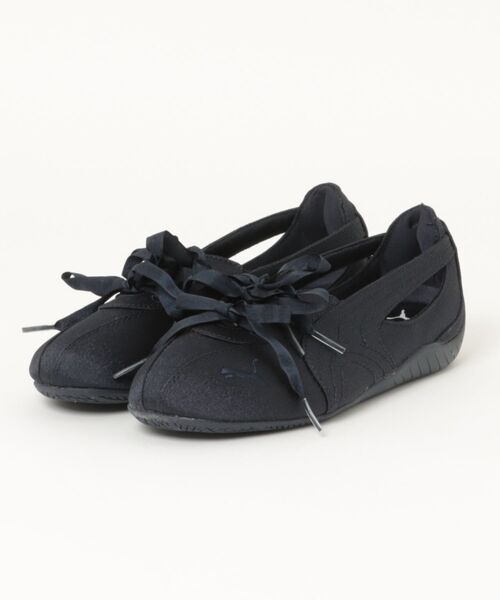 PUMA(プーマ)の「PUMA プーマ W SPEEDCAT BALLET NOVA SATIN 408341 02NEW NAVY/GUM(スニーカー・レディース・ブルー・22.5cm/23.0cm/23.5cm/24.0cm/24.5cm/25.0cm/25.5cm)」の1枚目の写真