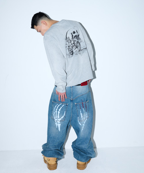 WKNDRS（ウィーキャンドース）の「[KOIN SEOUL] DEATH RIDER LS T-SHIRT (M.GREY)（Tシャツ/カットソー・レディース・その他・MEDIUM/LARGE/X-LARGE）」の2枚目の写真