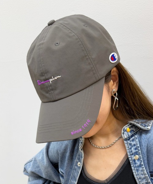 Champion(チャンピオン)の「【Champion】遮熱タフタロングハイキャップ 181-0315(キャップ・レディース・アイボリー/ブラック/チャコールグレー・FREE)」の3枚目の写真