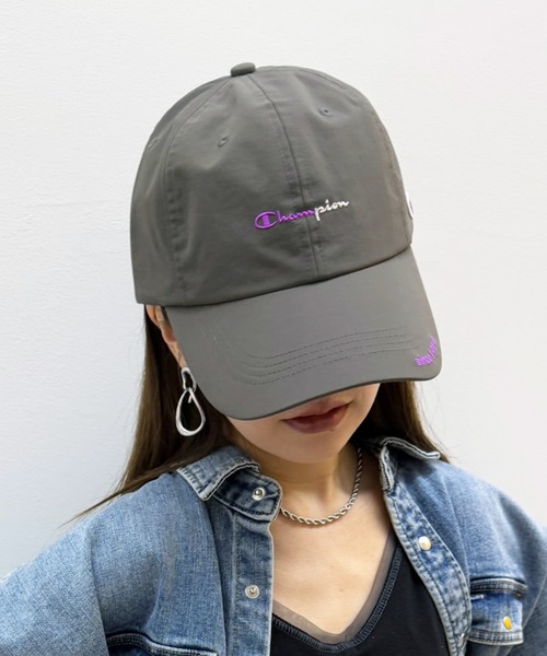 Champion(チャンピオン)の「【Champion】遮熱タフタロングハイキャップ 181-0315(キャップ・レディース・アイボリー/ブラック/チャコールグレー・FREE)」の7枚目の写真
