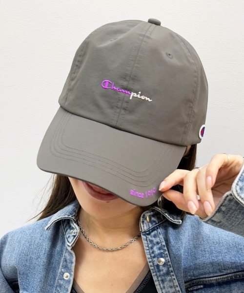 Champion(チャンピオン)の「【Champion】遮熱タフタロングハイキャップ 181-0315(キャップ・レディース・アイボリー/ブラック/チャコールグレー・FREE)」の8枚目の写真