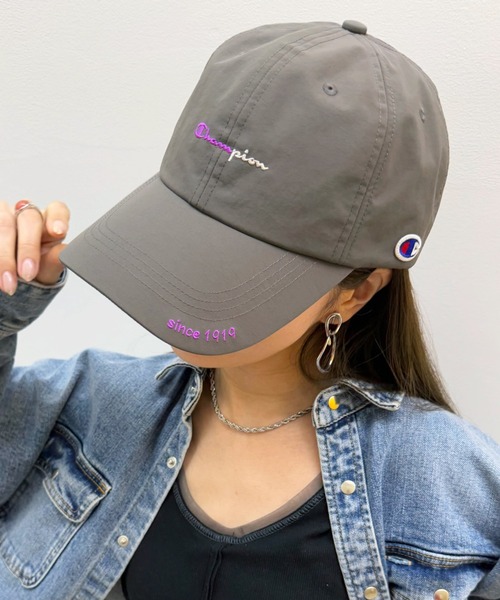 Champion(チャンピオン)の「【Champion】遮熱タフタロングハイキャップ 181-0315(キャップ・レディース・アイボリー/ブラック/チャコールグレー・FREE)」の9枚目の写真