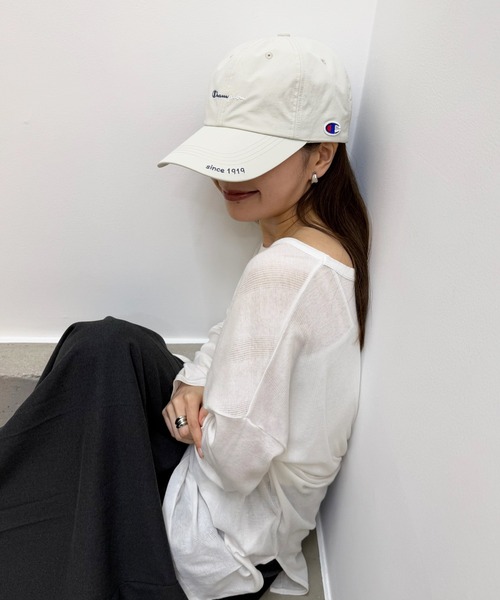 Champion(チャンピオン)の「【Champion】遮熱タフタロングハイキャップ 181-0315(キャップ・レディース・アイボリー/ブラック/チャコールグレー・FREE)」の16枚目の写真