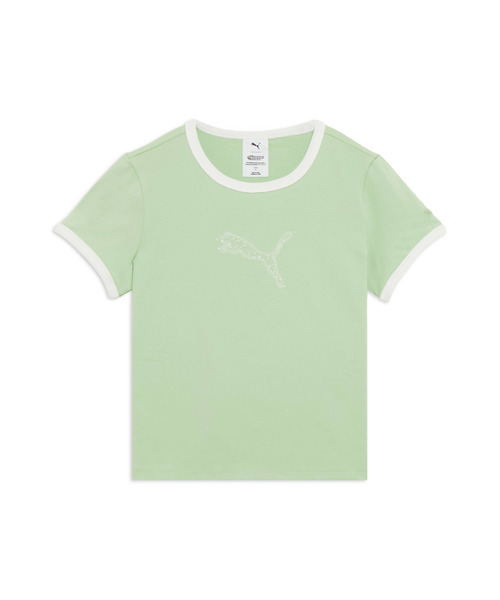 PUMA(プーマ)の「PUMA プーマ ウィメンズ PUMA x パワーパフ ガールズ バック プリント リンガ(Tシャツ/カットソー・レディース・ホワイト/グリーン・X-LARGE/SMALL/MEDIUM/LARGE)」の5枚目の写真