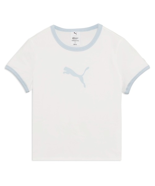 PUMA(プーマ)の「PUMA プーマ ウィメンズ PUMA x パワーパフ ガールズ バック プリント リンガ(Tシャツ/カットソー・レディース・ホワイト/グリーン・X-LARGE/SMALL/MEDIUM/LARGE)」の1枚目の写真