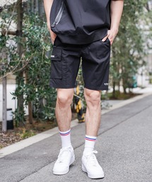 LUXE R GOLF（ラグジュ ゴルフ）の「(RM)【LUXE R GOLF】ストレッチ クロス サイドロゴ ショート ピンタック パンツ（チノパンツ）」