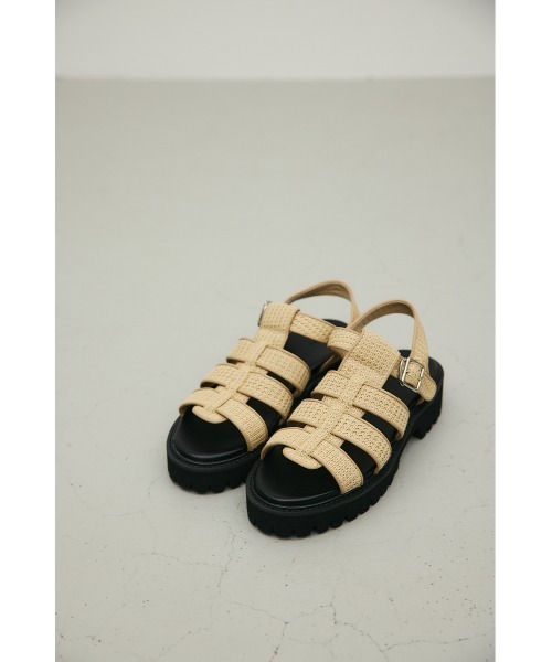 STYLEMIXER（スタイルミキサー）の「クロシェチャンキーソールサンダル（サンダル・レディース・ベージュ・SMALL/MEDIUM/LARGE）」の4枚目の写真