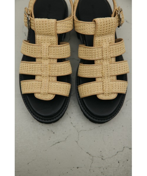 STYLEMIXER（スタイルミキサー）の「クロシェチャンキーソールサンダル（サンダル・レディース・ベージュ・SMALL/MEDIUM/LARGE）」の9枚目の写真
