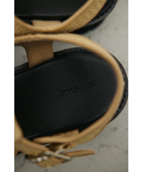 STYLEMIXER（スタイルミキサー）の「クロシェチャンキーソールサンダル（サンダル・レディース・ベージュ・SMALL/MEDIUM/LARGE）」の10枚目の写真