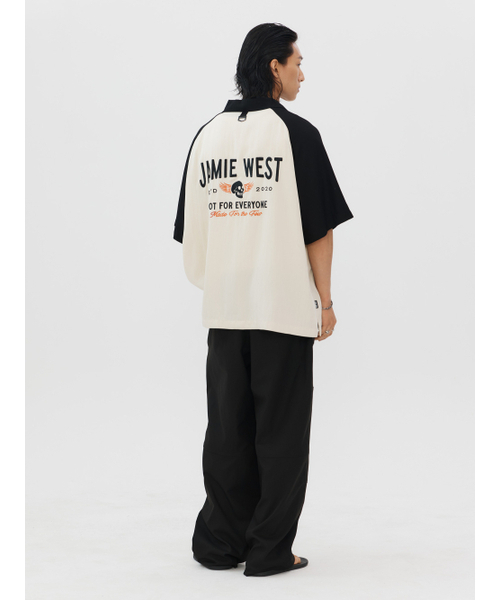 JAMIE WEST(ジェイミーウエスト)の「ダブルニーパーティグワイドオックスフォードスパンパンツ(ブラック)(その他パンツ・メンズ・その他・MEDIUM/LARGE/X-LARGE)」の4枚目の写真