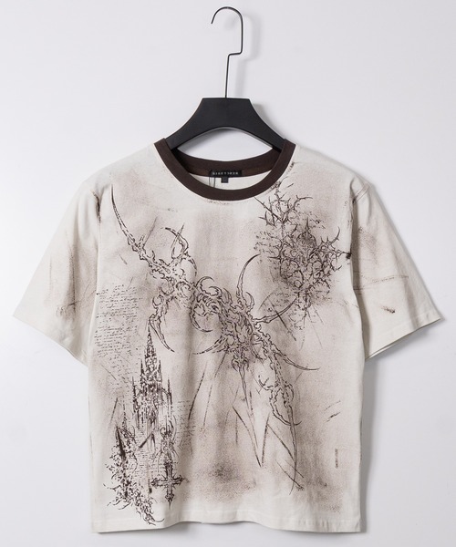 JOHN'S CLOSET(ジョンズクローゼット)の「【13】トライバルデザイン ペイントTシャツ/Y2K(Tシャツ/カットソー・メンズ・ワインレッド/ベージュ/ブラック・LARGE/MEDIUM)」の14枚目の写真