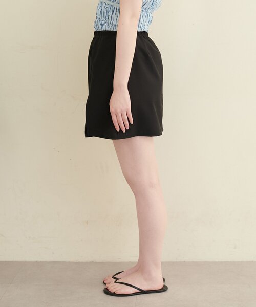 natural couture（ナチュラルクチュール）の「【水着】ファスナー付きキュロット（水着・レディース・ブラック/ホワイト系その他・LARGE/MEDIUM）」の9枚目の写真