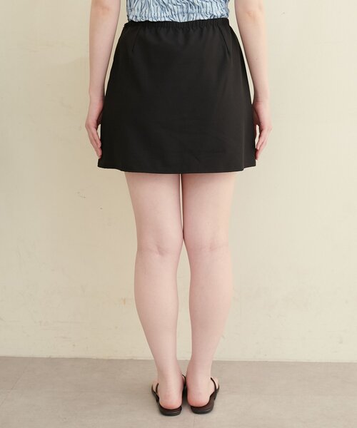 natural couture（ナチュラルクチュール）の「【水着】ファスナー付きキュロット（水着・レディース・ブラック/ホワイト系その他・LARGE/MEDIUM）」の10枚目の写真