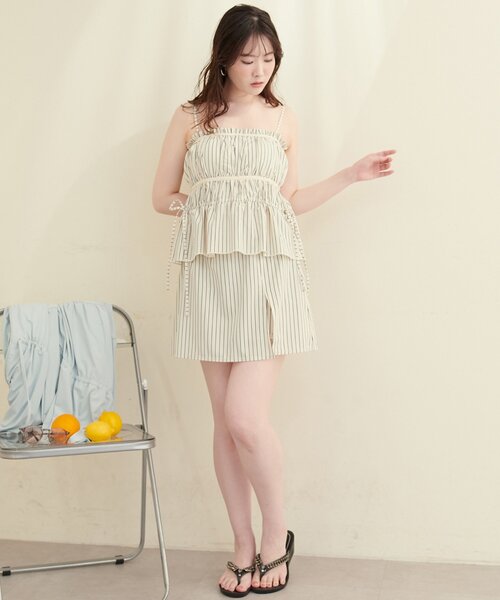natural couture（ナチュラルクチュール）の「【水着】ファスナー付きキュロット（水着・レディース・ブラック/ホワイト系その他・LARGE/MEDIUM）」の19枚目の写真
