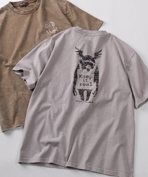 BRANDALISED（ブランダライズド）の「【70】【BRANDALISED/ブランダライズド】バンクシーアートグラフィック スノーウォッシュ バックプリント クルーネックTシャツ（Tシャツ/カットソー）」
