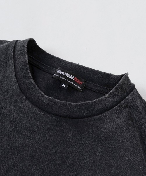 BRANDALISED(ブランダライズド)の「【70】【BRANDALISED/ブランダライズド】バンクシーアートグラフィック スノーウォッシュ バックプリント クルーネックTシャツ(Tシャツ/カットソー・メンズ・ブラウン/アイボリー/ブラック・M/L)」の8枚目の写真