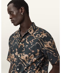 ALLSAINTS（オールセインツ）の「FORTUNE SHORT SLEEVE LINEN BLEND BOXY SHIRT | FORTUNE 半袖 リネン ブレンド ボクシー シャツ（シャツ/ブラウス）」
